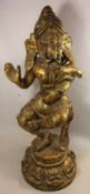 Moulded gilt figure of Ghanash H80cm Condition Report <a href='//www.