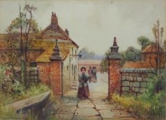 Village Street with Figures,