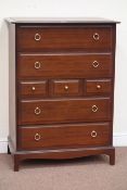 Stag Minstrel seven drawer chest, W82cm, D46cm,