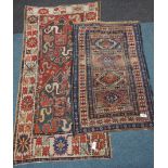 Two Caucasian hand knotted rugs Condition Report <a href='//www.davidduggleby.
