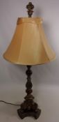 Large ornate table lamp H82cm including shade (This item is PAT tested - 5 day warranty from date