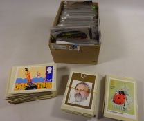 Box of 19th Century and later postcards and approx 200 illustration first day covers