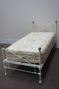 Laura Ashley wrought metal 3' single bed with mattress Condition Report <a
