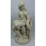 Parian ware model 'Wood Nymph' after C.