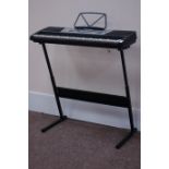 NJS 800 electric keyboard with stand and stool (3) (This item is PAT tested - 5 day warranty from