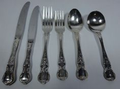 Rodd 'Camille' pattern silver plate cutlery service,