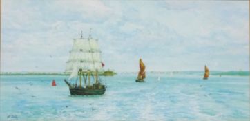 'Kaskelot Leaving Southampton Water',