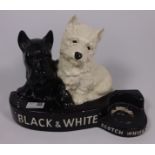 Black and white Scotch Whisky terrier advertising stand Condition Report <a