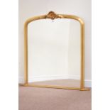 Ornate gilt framed overmantle mirror,