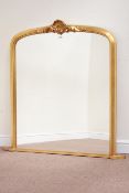 Ornate gilt framed overmantle mirror,