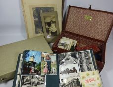 Victorian and later photographs, vintage scrapbook,