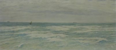 Seascape Scene, watercolour signed and dated W Moore 1899,