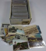 Collection of approx 400 19th Century and later topographical and other postcards in one box