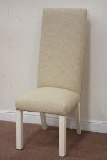 High back upholstered chair