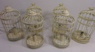 Six 'bird cage' lamps (This item is PAT tested - 5 day warranty from date of sale)