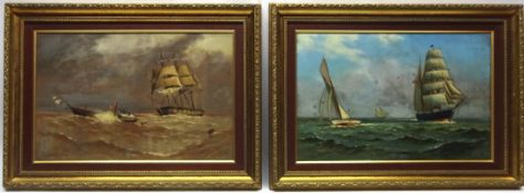 Sailing Vessels Offshore and Shipwreck,