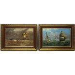 Sailing Vessels Offshore and Shipwreck,