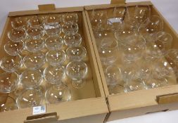 Brandy glasses and other drinking glass sets in two boxes Condition Report <a
