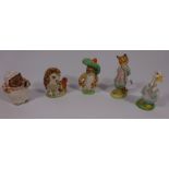 Five Beswick Beatrix potter figures Condition Report <a href='//www.