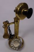 Brass candlestick telephone Condition Report <a href='//www.davidduggleby.