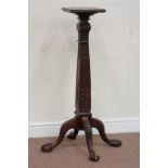 George lll style mahogany jardiniere stand on ball & claw supports,