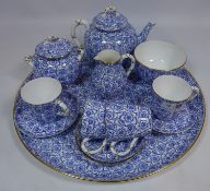 Royal Worcester cabaret set comprising of a tray, tea pot, sucrier, milk jug,