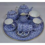 Royal Worcester cabaret set comprising of a tray, tea pot, sucrier, milk jug,