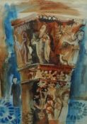 'Pillar', Scottish School watercolour signed and dated Stuart Barrie 1961,
