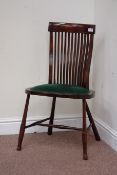Edwardian inlaid mahogany chair,