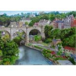 'Knaresborough', watercolour signed and dated R Wiseman 2004,