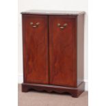 Small McDonagh mahogany two door cabinet, W65cm, D28cm,