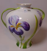Herend porcelain vase decorated with lilies H24cm Condition Report <a
