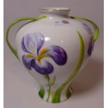 Herend porcelain vase decorated with lilies H24cm Condition Report <a