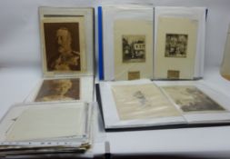 Collection of 19th century engravings depicting figures,
