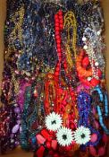 Collection of modern necklaces in one box Condition Report <a href='//www.