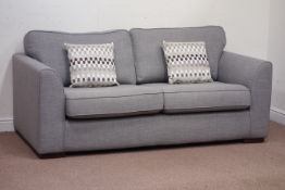 Three seat 'Revive' sofa upholstered 'Slate grey' fabric, retailed by DFS,