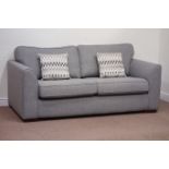 Three seat 'Revive' sofa upholstered 'Slate grey' fabric, retailed by DFS,