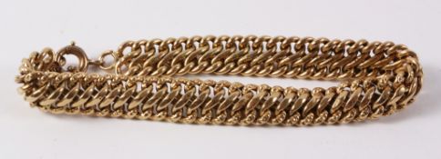 'S' link gold bracelet tested to 18ct approx 12.