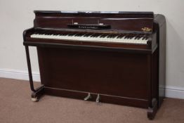 Early 20th century Rogers Eungblut mahogany cased upright piano