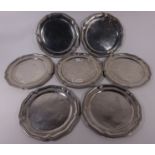 Set of eight 19th/ early 20th Century pewter plates Condition Report <a