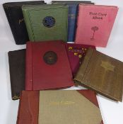 Collection of nine early 20th Century empty postcard albums Condition Report <a