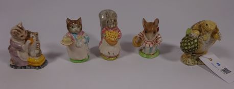 Five Beswick Beatrix Potter figures Condition Report <a href='//www.