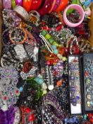 Collection of modern bracelets and other jewellery in one box Condition Report