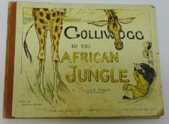 Gollywogg in The African Jungle, with coloured plates by Florence K Upton & verses by Bertha Upton,