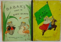 Le Roi Babar, copyright 1939 by Jean De Brunhoff & Babar's Visit to Bird Island pub Methuen & Co.