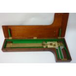 Set of Troughton & Simm, London Brass & steel calipers, for inside & outside measurement,