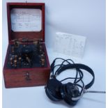 20th century Type 8462 crystal Radio set, stamped BBC, No.