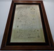 'The Silver Map Of Great Britain' with Boundary Lines and the Coats of Arms of the Historic