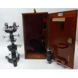 High powered binocular Microscope W.Watson & Sons Ltd No.