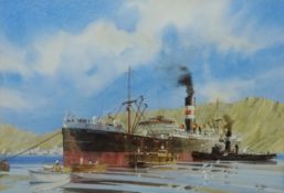 'East of Suez' - 'Recorder', Steam Ship Portrait,